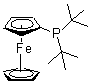Di-(tert-butyl)(ferrocenyl)phosphine molecular structure (CAS 223655-16-1)