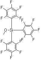Methoxytris(pentafluorophenyl)silane molecular structure (CAS 223668-78-8)