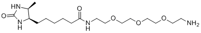 Amine-PEG3-Desthiobiotin molecular structure (CAS 2237234-71-6)