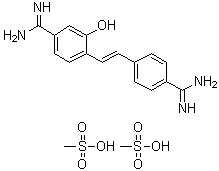 2-Hydroxystilbamidine dimethanesulfonate molecular structure (CAS 223769-64-0)