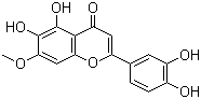 structure of CAS# 22384-63-0, Pedalitin;5,6,3',4'-Tetrahydroxy-7-methoxyflavone; 6-Hydroxyluteolin-7-methyl ether