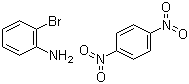 2-溴苯胺与对二硝基苯的化合物分子结构 (CAS 22396-40-3)