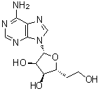9-(5-Deoxy-beta-D-ribo-hexofuranosyl)-9H-purin-6-amine molecular structure (CAS 22415-88-9)