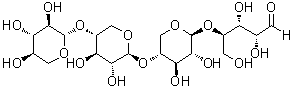 Xylotetraose molecular structure (CAS 22416-58-6)