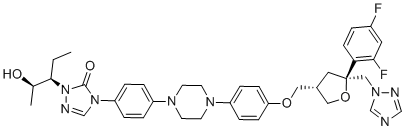 Posaconazole Enantiomer 1 molecular structure (CAS 2243785-97-7)