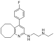 N-Ethyl-N'-[4-(4-fluorophenyl)-5,6,7,8,9,10-hexahydrocycloocta[b]pyridin-2-yl]-1,2-ethanediamine molecular structure (CAS 2243798-59-4)