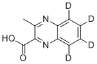 3-甲基-2-喹喔啉-5,6,7,8-d4-羧酸分子结构 (CAS 2244217-93-2)
