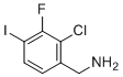 (2-Chloro-3-fluoro-4-iodophenyl)methanamine molecular structure (CAS 2246363-11-9)