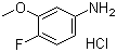 4-Fluoro-3-methoxyaniline hydrochloride molecular structure (CAS 22510-10-7)