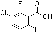 3-Chloro-2,6-difluorobenzoic acid molecular structure (CAS 225104-76-7)