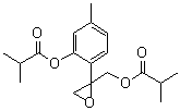 10-Isobutyryloxy-8,9-epoxythymol isobutyrate molecular structure (CAS 22518-06-5)