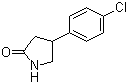 4-(4-Chlorophenyl)-2-pyrrolidinone molecular structure (CAS 22518-27-0)