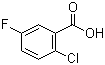 2-氯-5-氟苯甲酸分子结构 (CAS 2252-50-8)