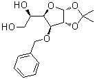 3-O-Benzyl-1,2-O-isopropylidene-alpha-D-glucofuranose molecular structure (CAS 22529-61-9)