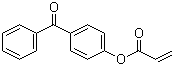 structure of CAS# 22535-49-5, 4-Acryloyloxybenzophenone;2-Propenoic acid 4-benzoylphenyl ester