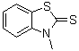 2,3-Dihydro-3-methyl-2-benzothiazolethione molecular structure (CAS 2254-94-6)