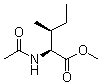 结构式 CAS# 2256-76-0, N-乙酰基-L-异亮氨酸甲酯