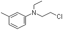 N-Ethyl-N-chloroethyl-3-toluidine molecular structure (CAS 22564-43-8)