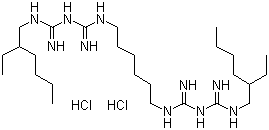 结构式 CAS# 22573-93-9, 己联双辛胍二盐酸盐