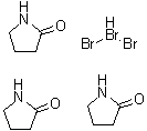 三溴化氢与 2-吡咯烷酮的化合物 (1:3)分子结构 (CAS 22580-55-8)