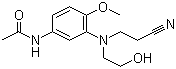 N-[3-[(2-Cyanoethyl)(2-hydroxyethyl)amino]-4-methoxyphenyl]acetamide molecular structure (CAS 22588-78-9)