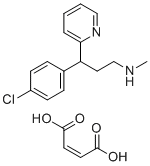 structure of CAS# 22630-25-7, Chlorphenamine EP Impurity C Maleate;(Z)-but-2-enedioic acid;3-(4-chlorophenyl)-N-methyl-3-pyridin-2-ylpropan-1-amine