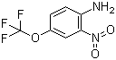 2-硝基-4-(三氟甲氧基)苯胺分子结构 (CAS 2267-23-4)