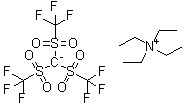 三[(三氟甲基)磺酰基]甲烷四乙铵盐分子结构 (CAS 227098-72-8)