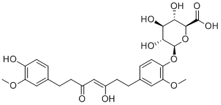 四氢姜黄素葡糖酸侧分子结构 (CAS 227466-74-2)