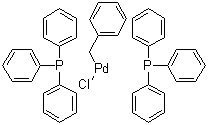 structure of CAS# 22784-59-4, trans-Benzyl(chloro)bis(triphenylphosphine)palladium(II)