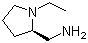 structure of CAS# 22795-97-7, (2R)-1-Ethyl-2-pyrrolidinemethanamine;(R)-1-Ethyl-2-pyrrolidinemethanamine; (+)-1-Ethyl-2-(aminomethyl)pyrrolidine; (R)-(+)-2-Aminomethyl-1-ethylpyrrolidine; (R)-1-Ethyl-2-pyrrolidinemethanamine; (R)-2-(Aminomethyl)-1-ethylpyrrolidine; R-(+)-2-Aminomethyl-N-ethylpyrrolidine; [((R)-1-Ethylpyrrolidin-2-yl)methyl]amine