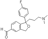 1-[3-(二甲基氨基)丙基]-1-(4-氟苯基)-1,3-二氢-5-异苯并呋喃甲醛分子结构 (CAS 227954-87-2)