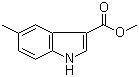 5-甲基吲哚-3-甲酸甲酯分子结构 (CAS 227960-12-5)