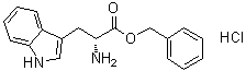 D-色氨酸苄酯单盐酸盐分子结构 (CAS 22839-16-3)