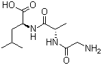 甘氨酰-L-丙氨酰-L-亮氨酸分子结构 (CAS 22849-49-6)