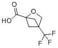 structure of CAS# 2287318-89-0, 4-(Trifluoromethyl)-2-oxabicyclo[2.1.1]hexane-1-carboxylic acid