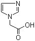 structure of CAS# 22884-10-2, Imidazol-1-yl-acetic acid;2-(1H-Imidazol-1-yl)acetic acid