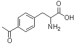4-乙酰基苯丙氨酸分子结构 (CAS 22888-49-9)