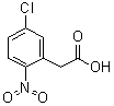 5-氯-2-硝基苯乙酸分子结构 (CAS 22908-28-7)