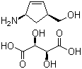 (1S-cis)-4-氨基-2-环戊烯基-1-甲醇 D-酒石酸盐分子结构 (CAS 229177-52-0)