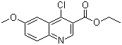 4-氯-6-甲氧基喹啉-3-甲酸乙酯分子结构 (CAS 22931-71-1)