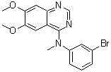 N-(3-溴苯基)-6,7-二甲氧基-N-甲基-4-喹唑啉胺分子结构 (CAS 229476-53-3)