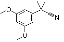 structure of CAS# 22972-63-0, 2-(3,5-Dimethoxyphenyl)-2-methylpropionitrile