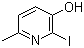 structure of CAS# 23003-30-7, 3-Hydroxy-2-iodo-6-methylpyridine;2-Iodo-6-methyl-3-pyridinol; 6-Iodo-2-picolin-5-ol