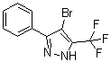 4-溴-3-苯基-5-三氟甲基吡唑分子结构 (CAS 230295-07-5)