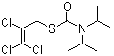 structure of CAS# 2303-17-5, Triallate;2,3,3-Trichloro-2-propene-1-thiol diisopropylcarbamate; S-(2,3,3-Trichloro-2-propenyl) bis(1-methylethyl)carbamothioate