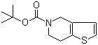 6,7-二氢噻吩并[3,2-c]吡啶-5(4H)-甲酸叔丁酯分子结构 (CAS 230301-73-2)