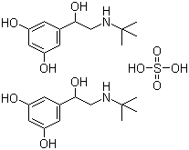 硫酸特布他林分子结构 (CAS 23031-32-5)