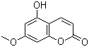 5-羟基-7-甲氧基香豆素分子结构 (CAS 23053-61-4)