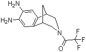 2,3,4,5-四氢-3-(三氟乙酰基)-1,5-甲桥-1H-3-苯并氮杂卓-7,8-二胺分子结构 (CAS 230615-69-7)